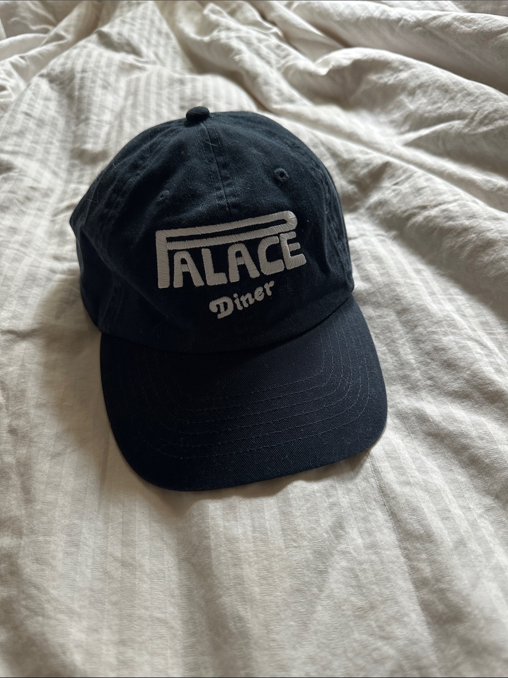 PALACE Black Diner Logo Baseball Cap